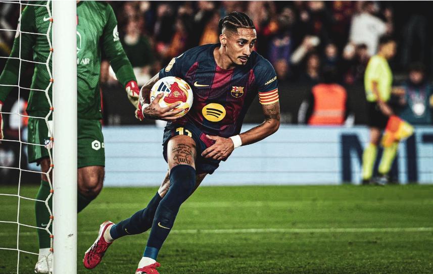 拉菲尼亚点射小将双响,巴萨3-0复仇马竞,创国王杯纪录无缘逆转