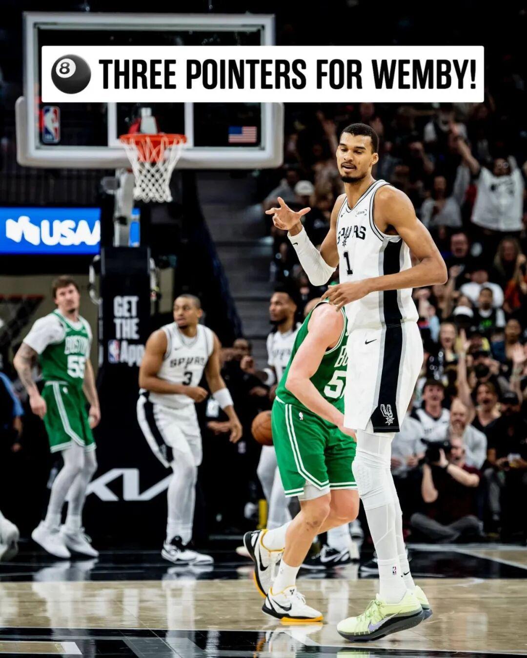 电竞直播入口-强悍！文班亚马又一纪录诞生，16胜1负+横扫联盟四强，总冠军有戏